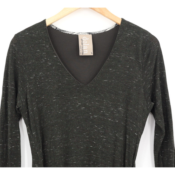 Anthropologie Dolan Left Coast Women's Tied Tee Dress Knotted Grey/Green Sz S - Picture 3 of 7